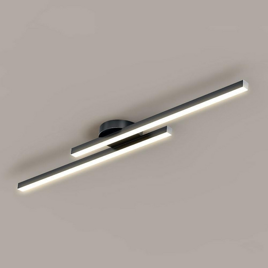 Modern Aluminium LED Ceiling Light | Long Strip Living Room Flush Mount Lamp
