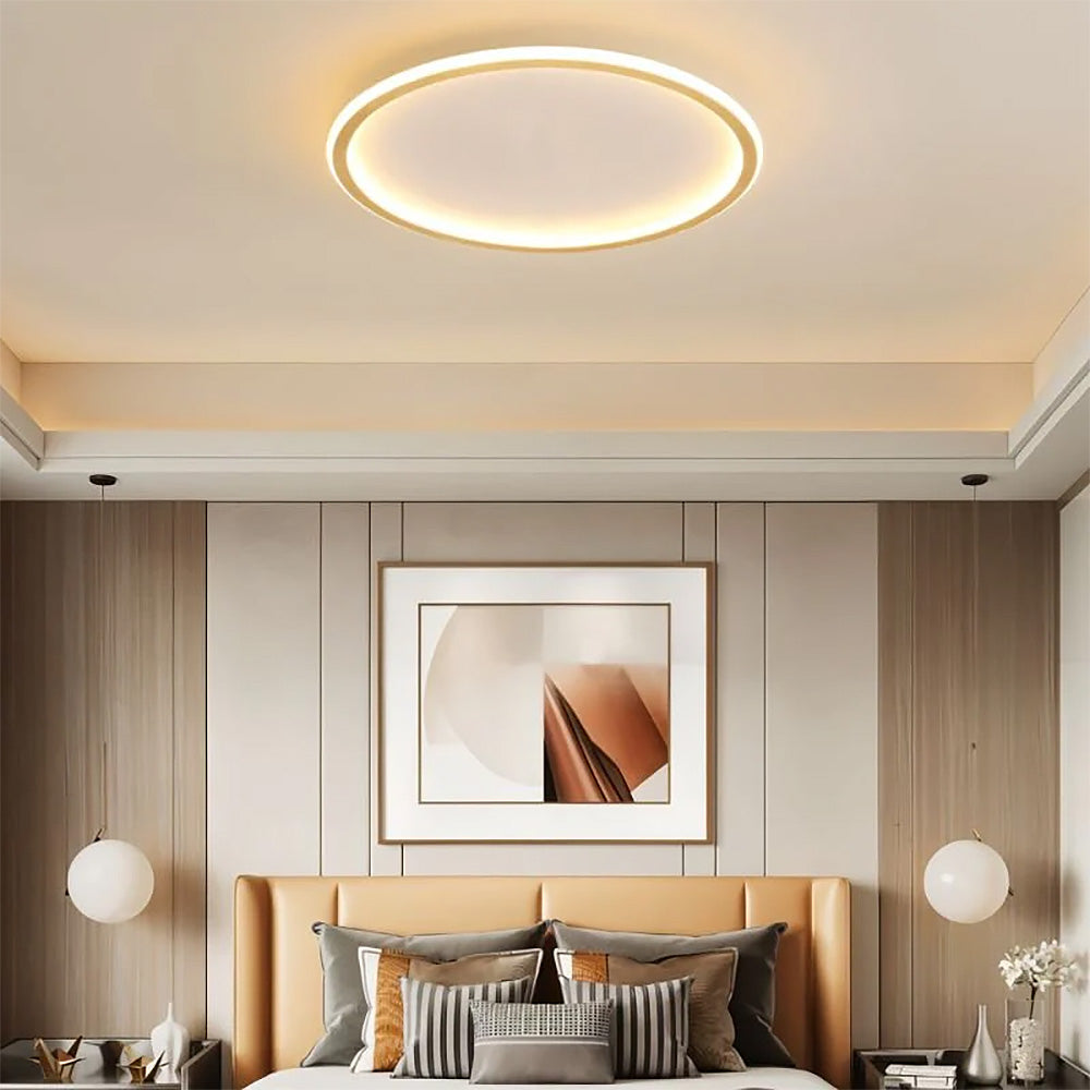 Ultra Slim Round LED Ceiling Light | Modern Minimalist Bedroom Living Room Lamp