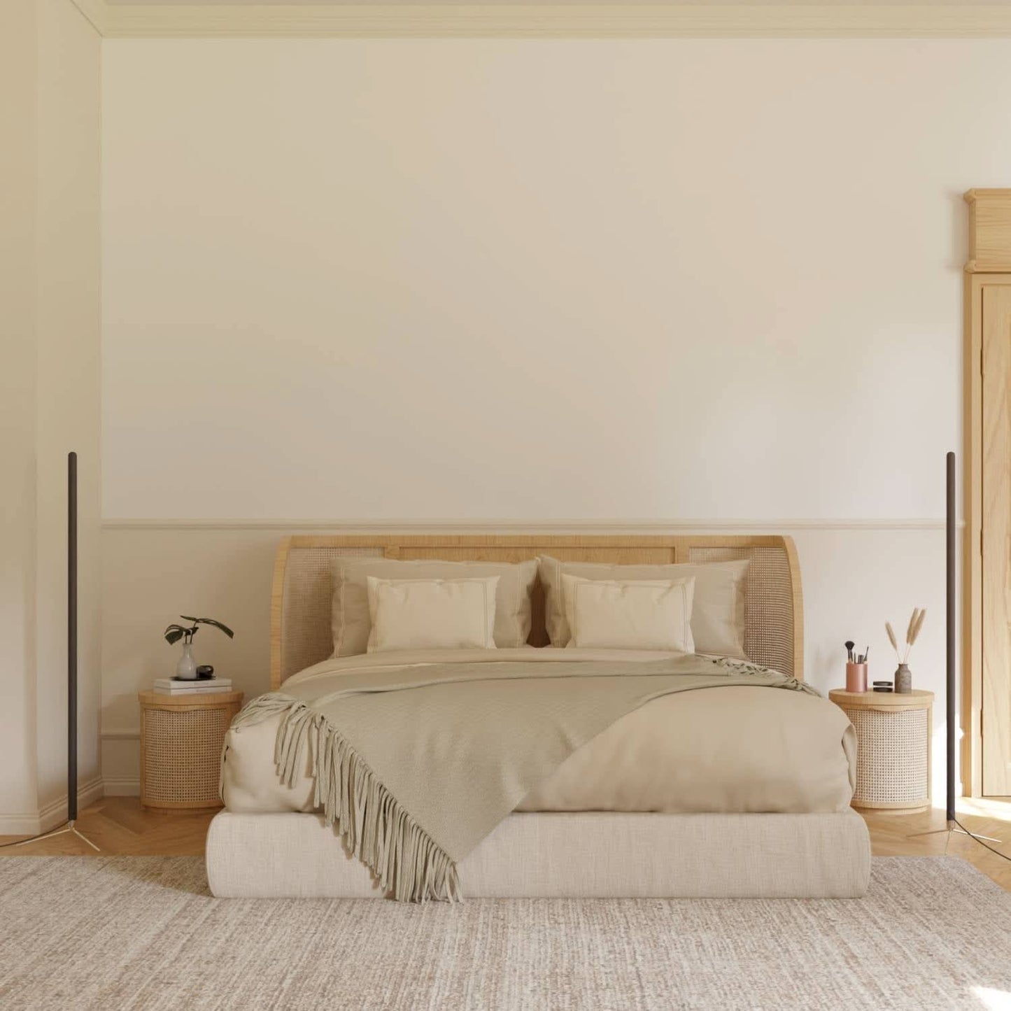 Modern Minimalist Floor Lamp in Slim Standing Light Style | Living Room Floor Lamp