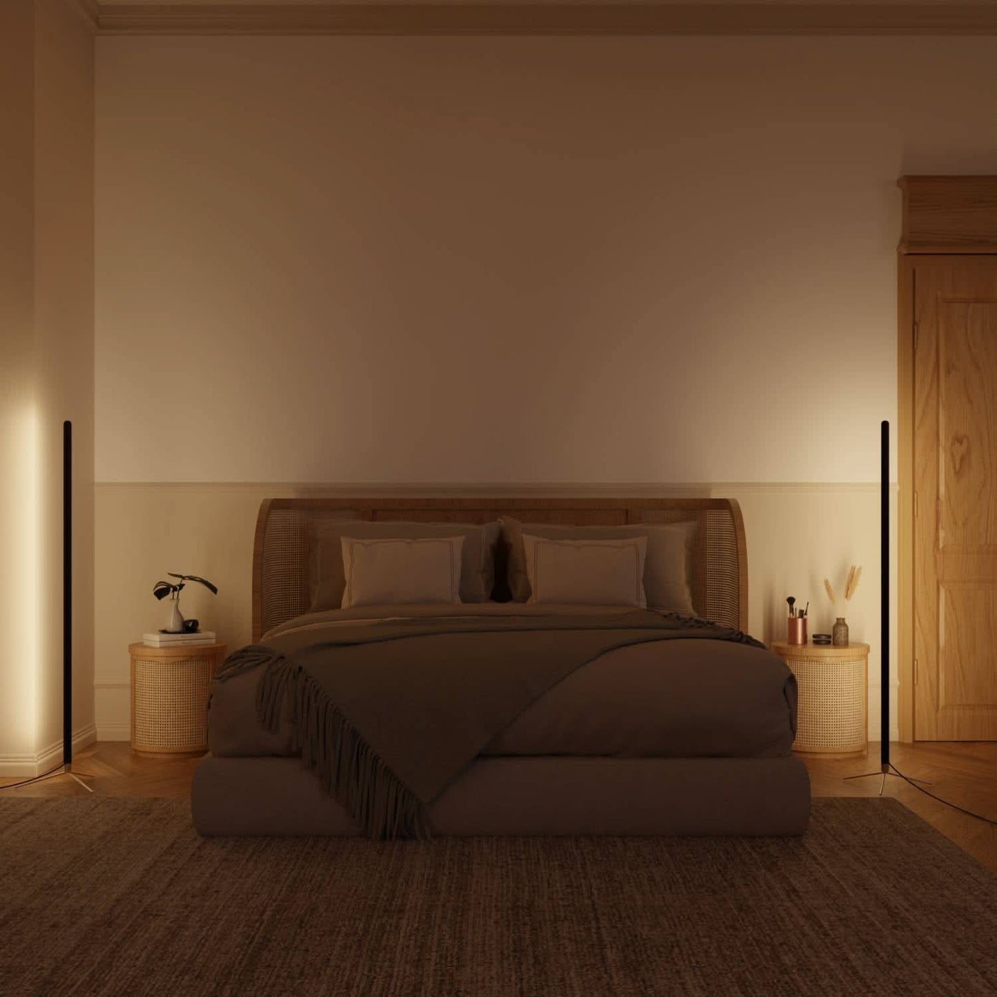 Modern Minimalist Floor Lamp in Slim Standing Light Style | Living Room Floor Lamp