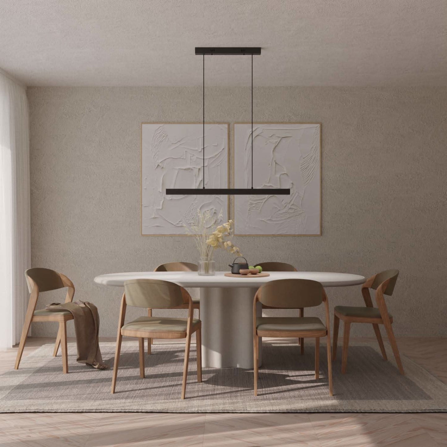 Minimalist Pendant Ceiling Light for Dining Room | Modern LED Hanging Lamp