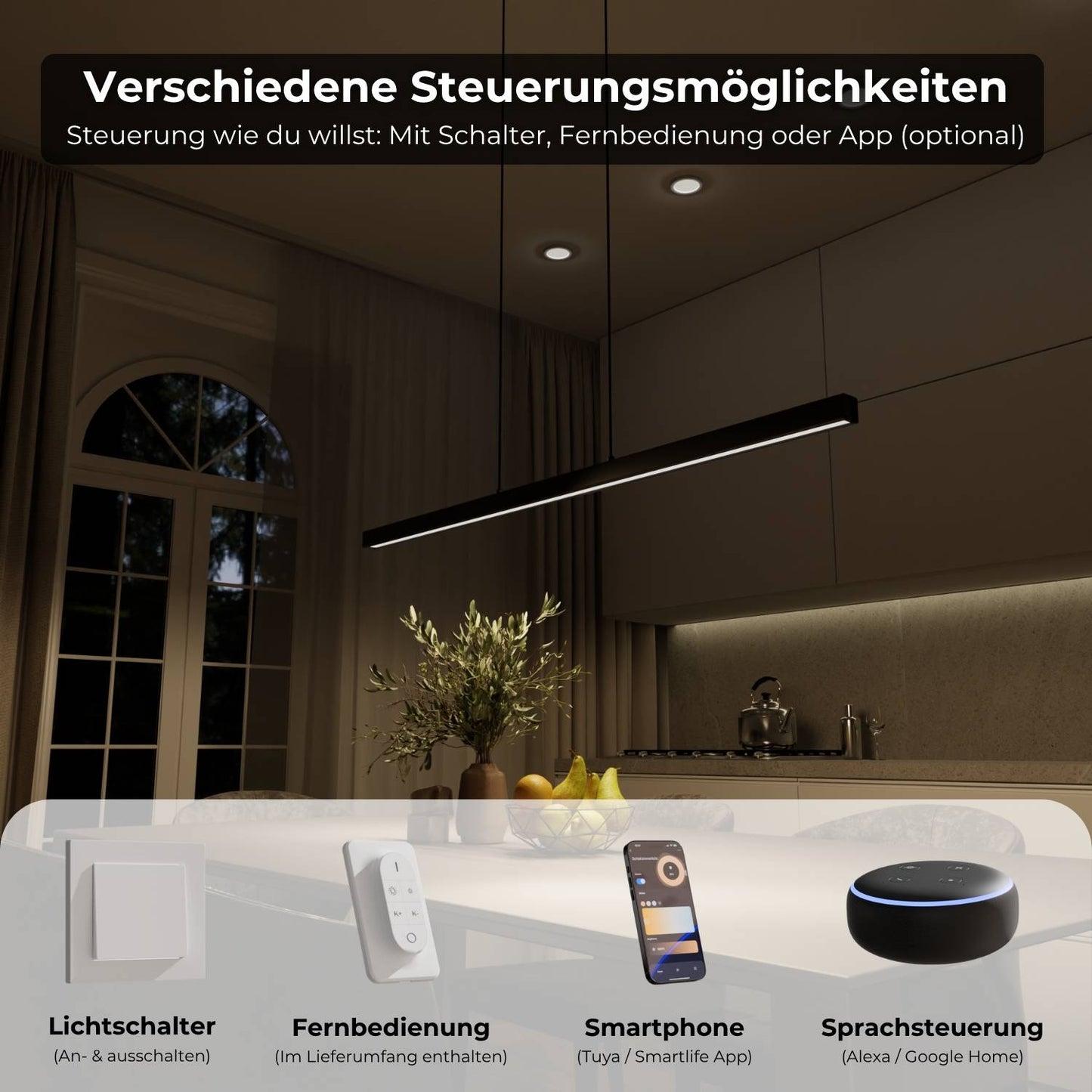 Minimalist Pendant Ceiling Light for Dining Room | Modern LED Hanging Lamp