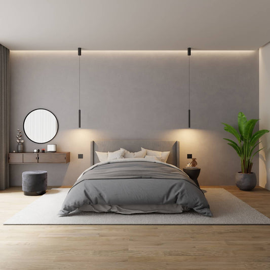 Slim Pendant Ceiling Light for Bedroom and Kitchen | Modern LED Hanging Lamp