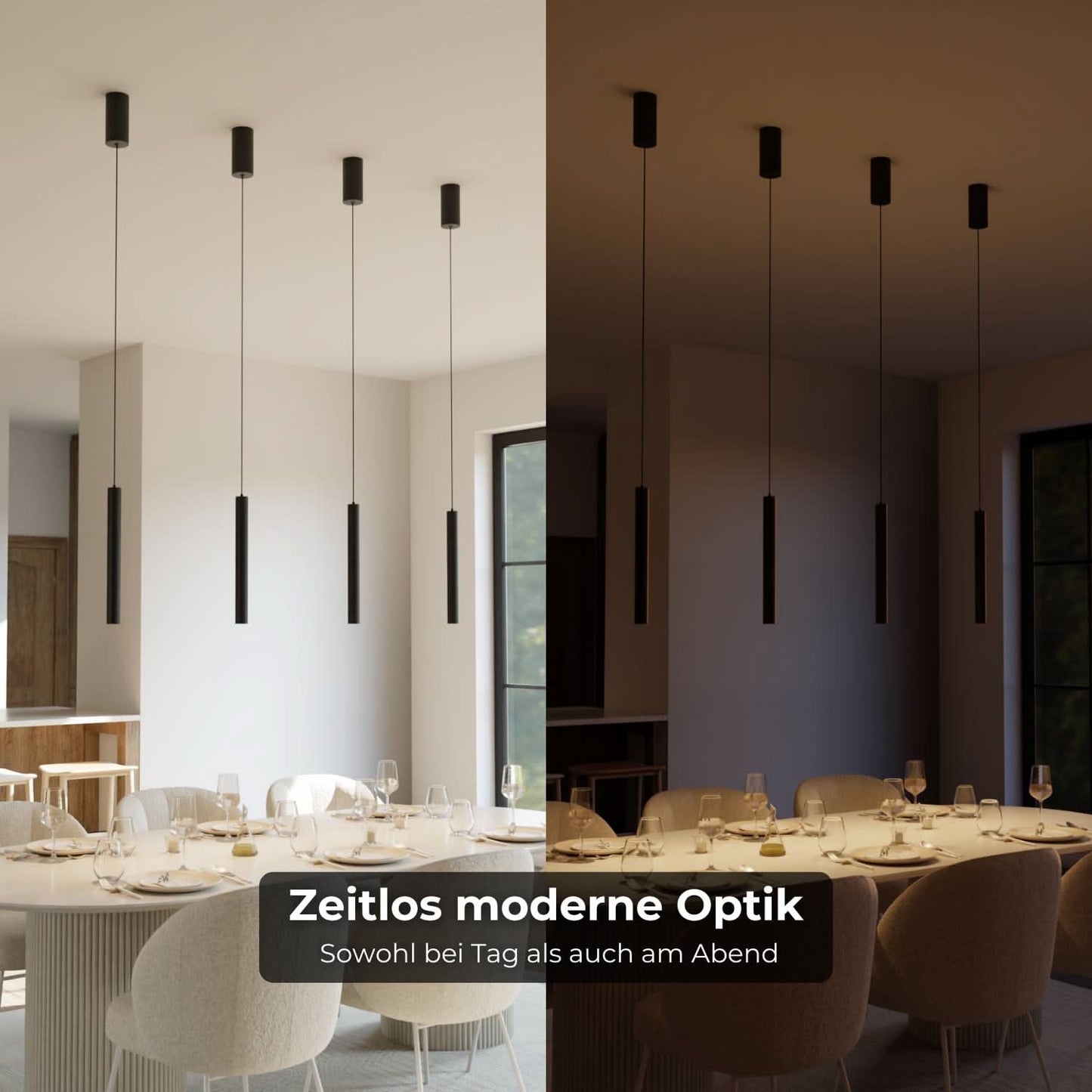 Slim Pendant Ceiling Light for Bedroom and Kitchen | Modern LED Hanging Lamp