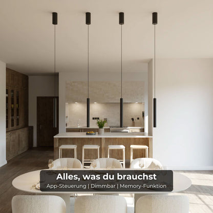Slim Pendant Ceiling Light for Bedroom and Kitchen | Modern LED Hanging Lamp