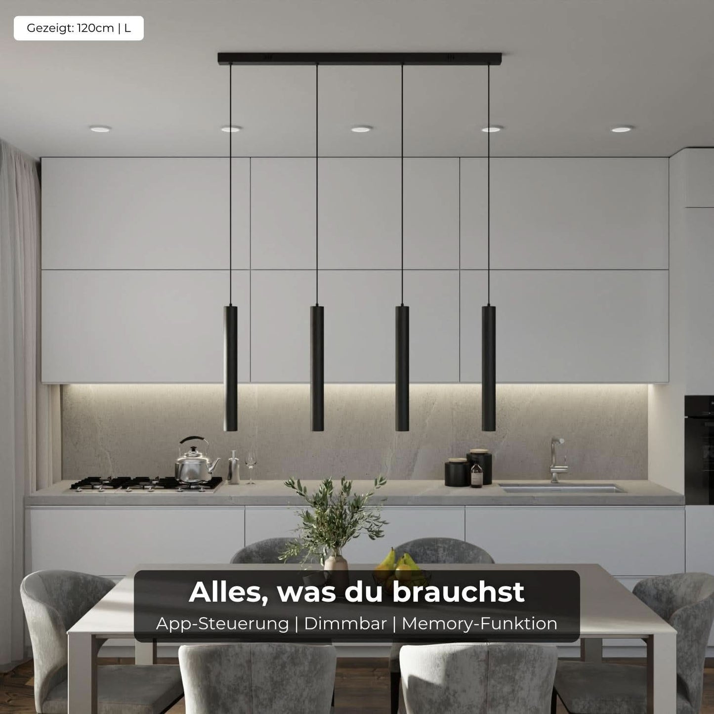 Adjustable Pendant Ceiling Light for Dining Room | Modern LED Hanging Lamp