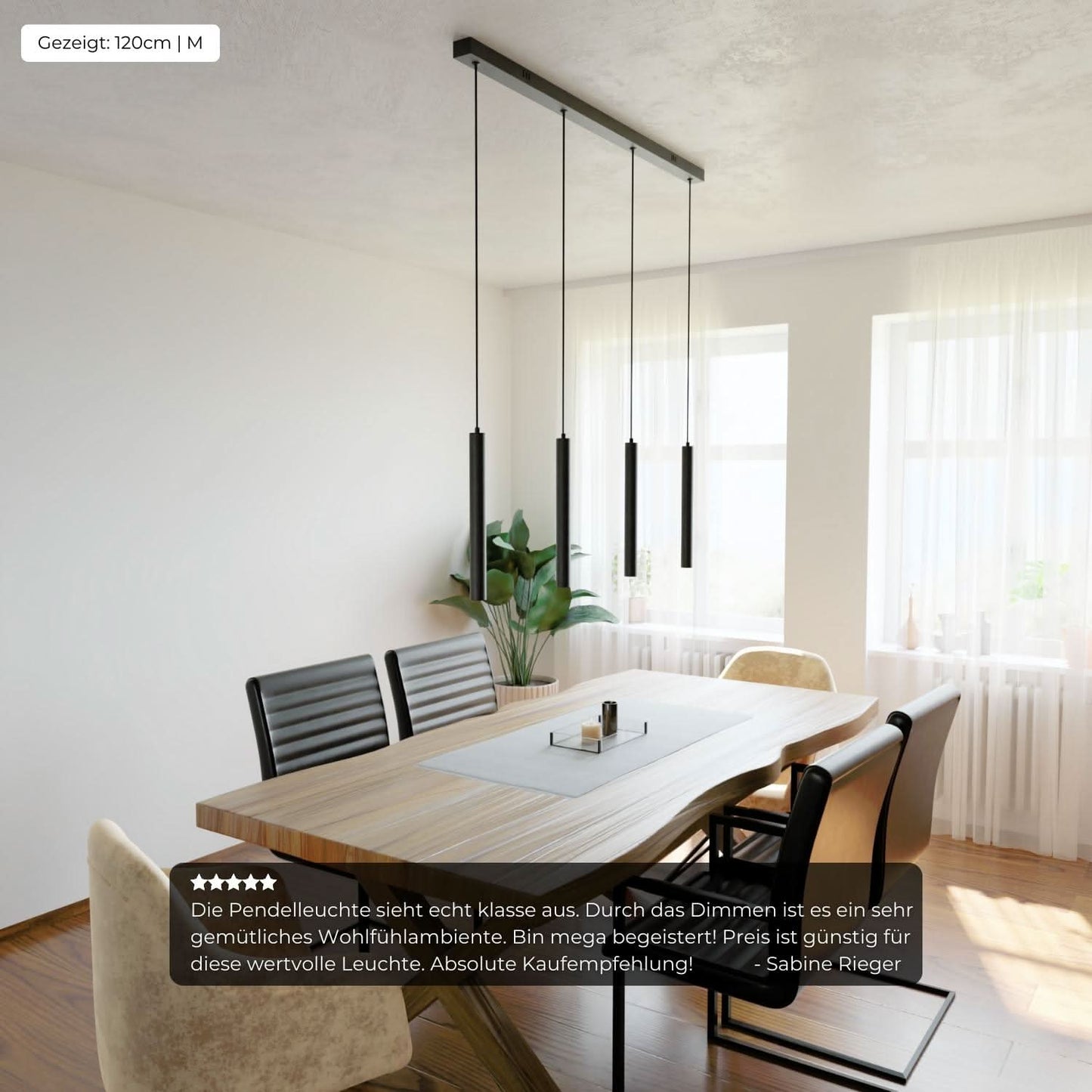Adjustable Pendant Ceiling Light for Dining Room | Modern LED Hanging Lamp