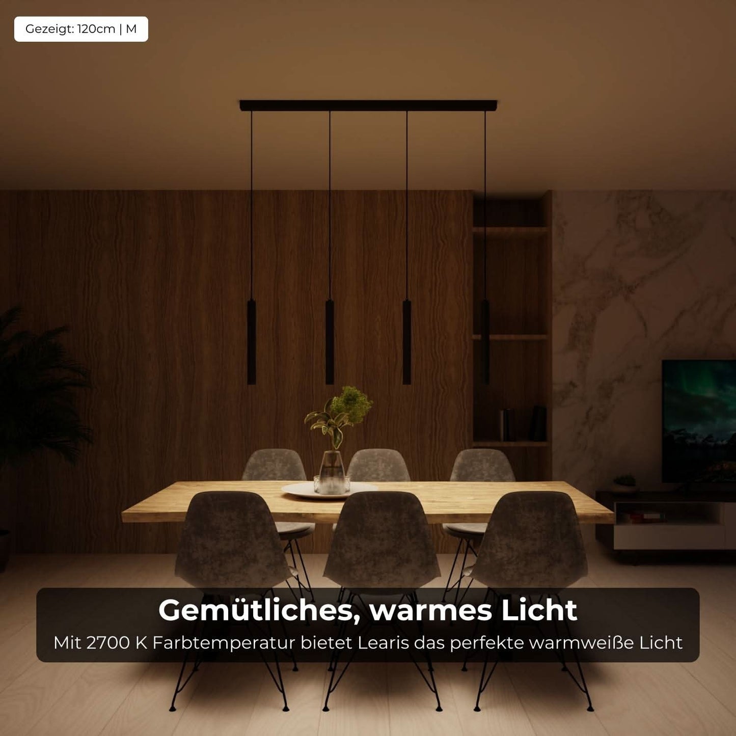 Adjustable Pendant Ceiling Light for Dining Room | Modern LED Hanging Lamp