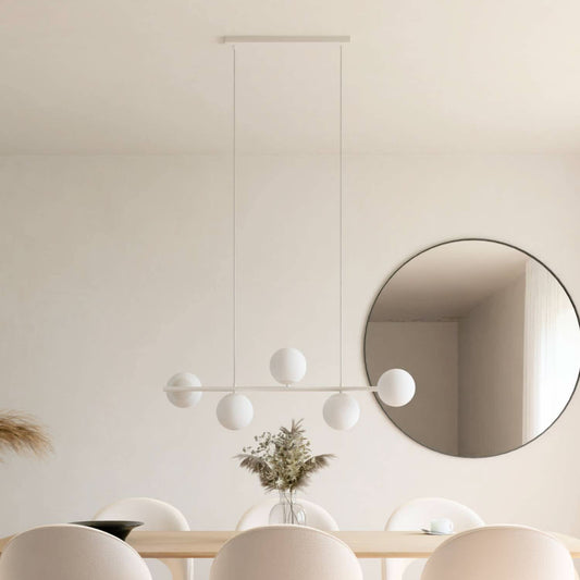Modern Globe Pendant Ceiling Light for Dining Room | Elegant LED Hanging Lamp
