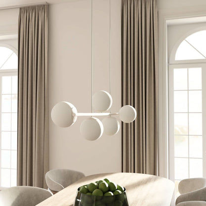 Modern Globe Pendant Ceiling Light for Dining Room | Elegant LED Hanging Lamp