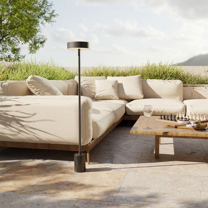 Cordless Outdoor Floor Lamp with Rechargeable Battery | Standing Light for Garden