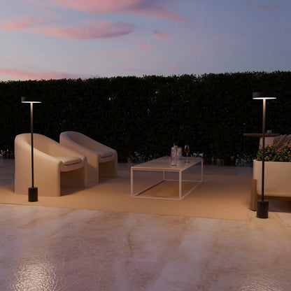 Cordless Outdoor Floor Lamp with Rechargeable Battery | Standing Light for Garden