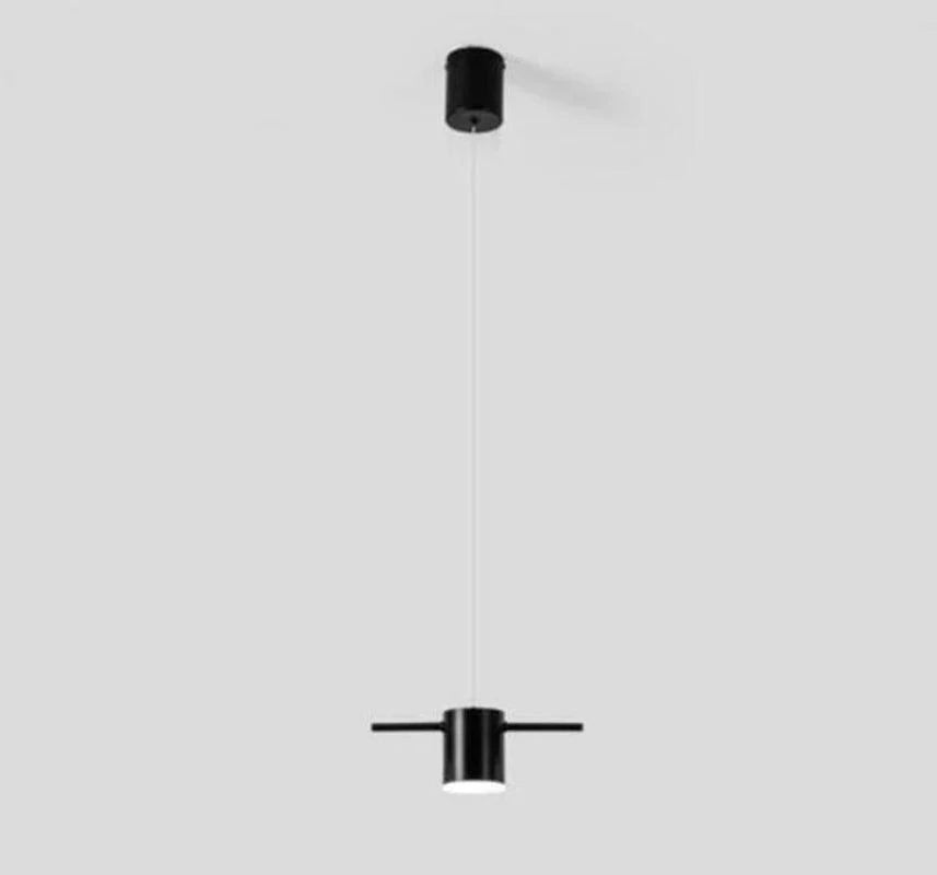 Modern LED Pendant Ceiling Light in Black and Gold | Stylish Dining Room Chandelier