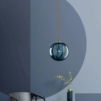 Modern Glass Globe Pendant Ceiling Light | Elegant Hanging Lamp for Bedroom & Dining