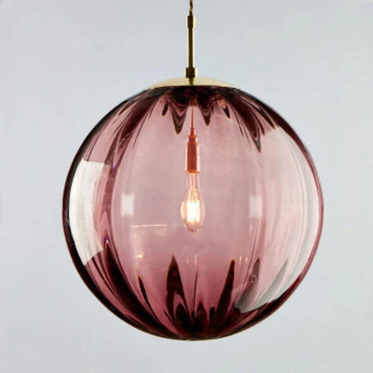 Modern Glass Globe Pendant Ceiling Light | Elegant Hanging Lamp for Bedroom & Dining