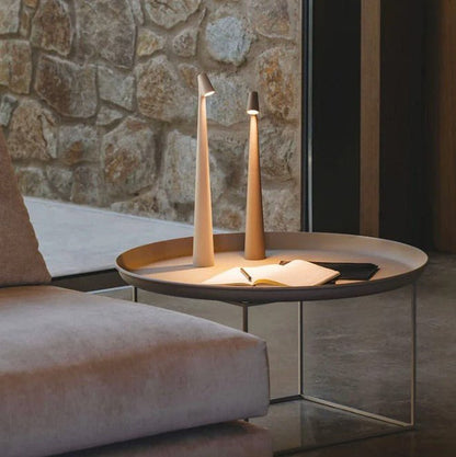 Rechargeable Nordic LED Table Lamp with Touch Dimmer | Modern Bedside Light