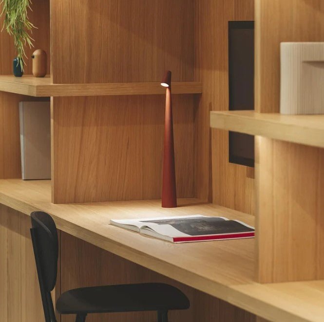 Rechargeable Nordic LED Table Lamp with Touch Dimmer | Modern Bedside Light