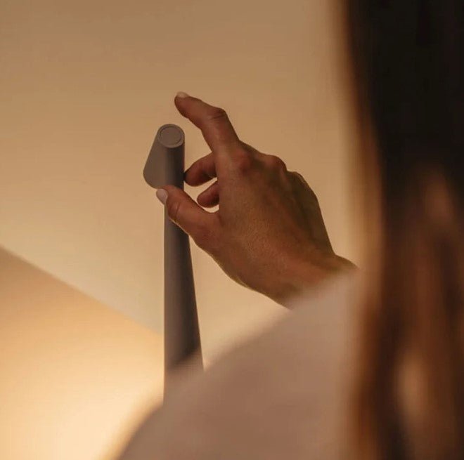 Rechargeable Nordic LED Table Lamp with Touch Dimmer | Modern Bedside Light