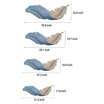 Feather Wall Sconce Light for Living Room | Modern LED Wall Lamp