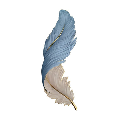 Feather Wall Sconce Light for Living Room | Modern LED Wall Lamp