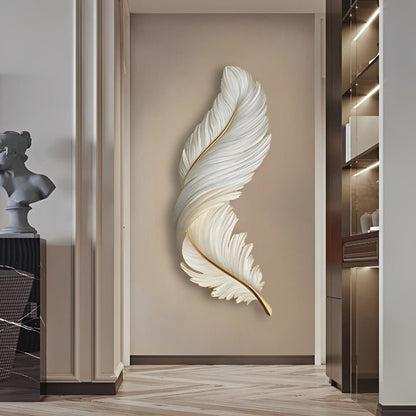 Feather Wall Sconce Light for Living Room | Modern LED Wall Lamp