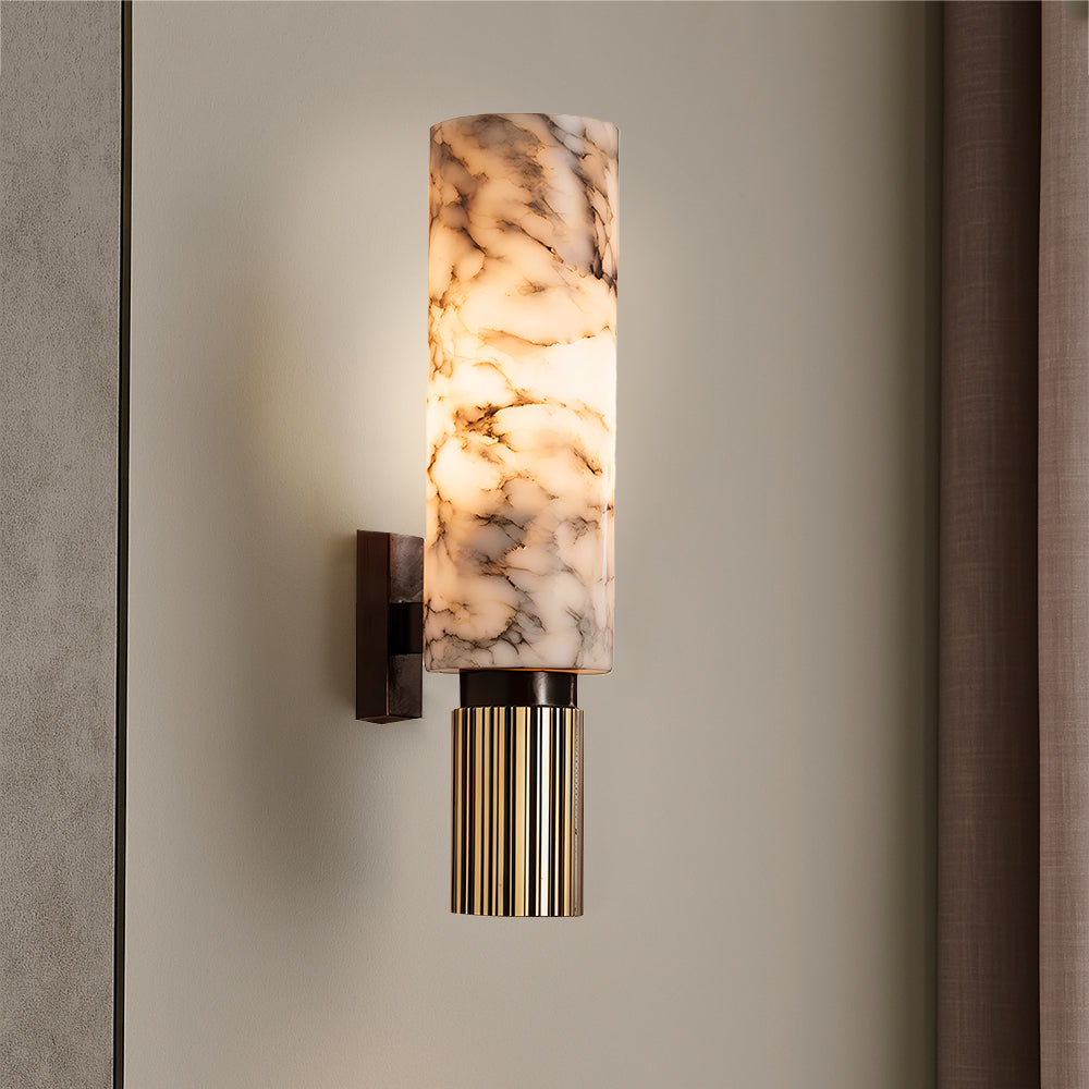 Stone Wall Light Copper Stone | Modern LED Sconce