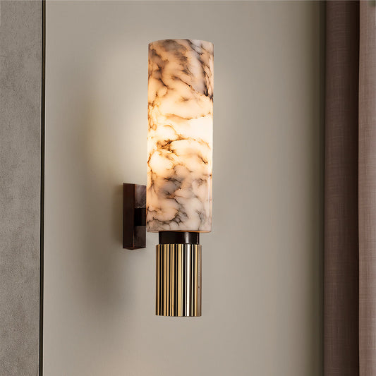 Stone Wall Light Copper Stone | Modern LED Sconce