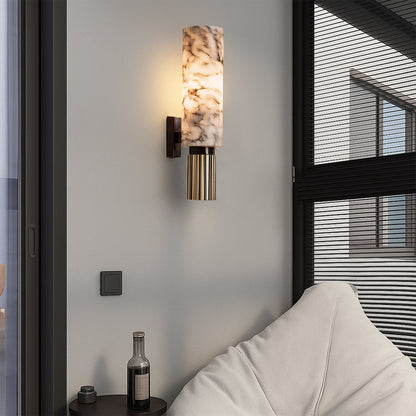 Stone Wall Light Copper Stone | Modern LED Sconce