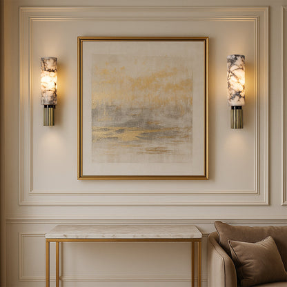 Stone Wall Light Copper Stone | Modern LED Sconce