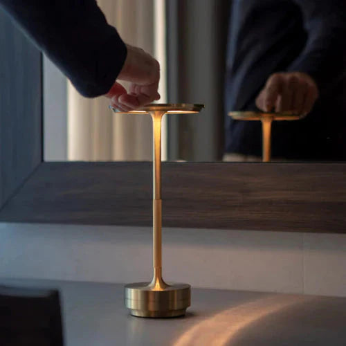 Rechargeable LED Table Lamp with Adjustable Brightness | Modern Bedside Light