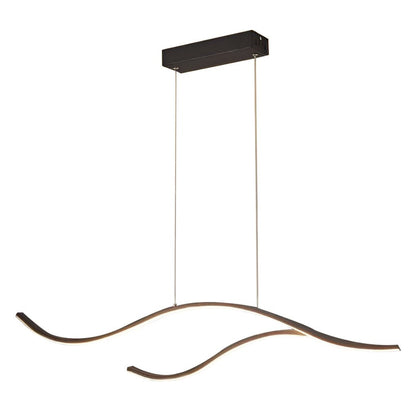 Modern LED Wave Pendant Ceiling Light | Stylish Linear Hanging Lamp