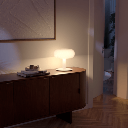 Retro Mushroom LED Table Lamp with Touch Dimmer | Modern Bedside and Desk Light