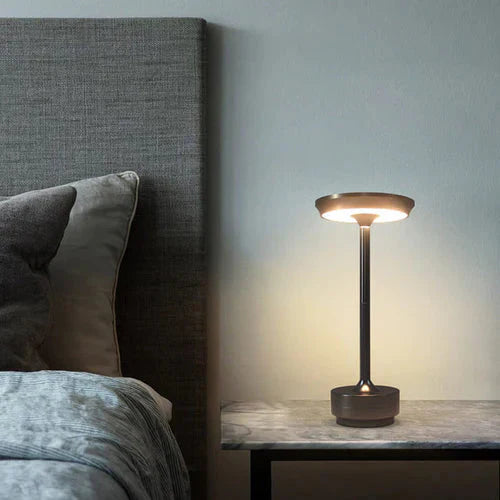 Rechargeable LED Table Lamp with Adjustable Brightness | Modern Bedside Light