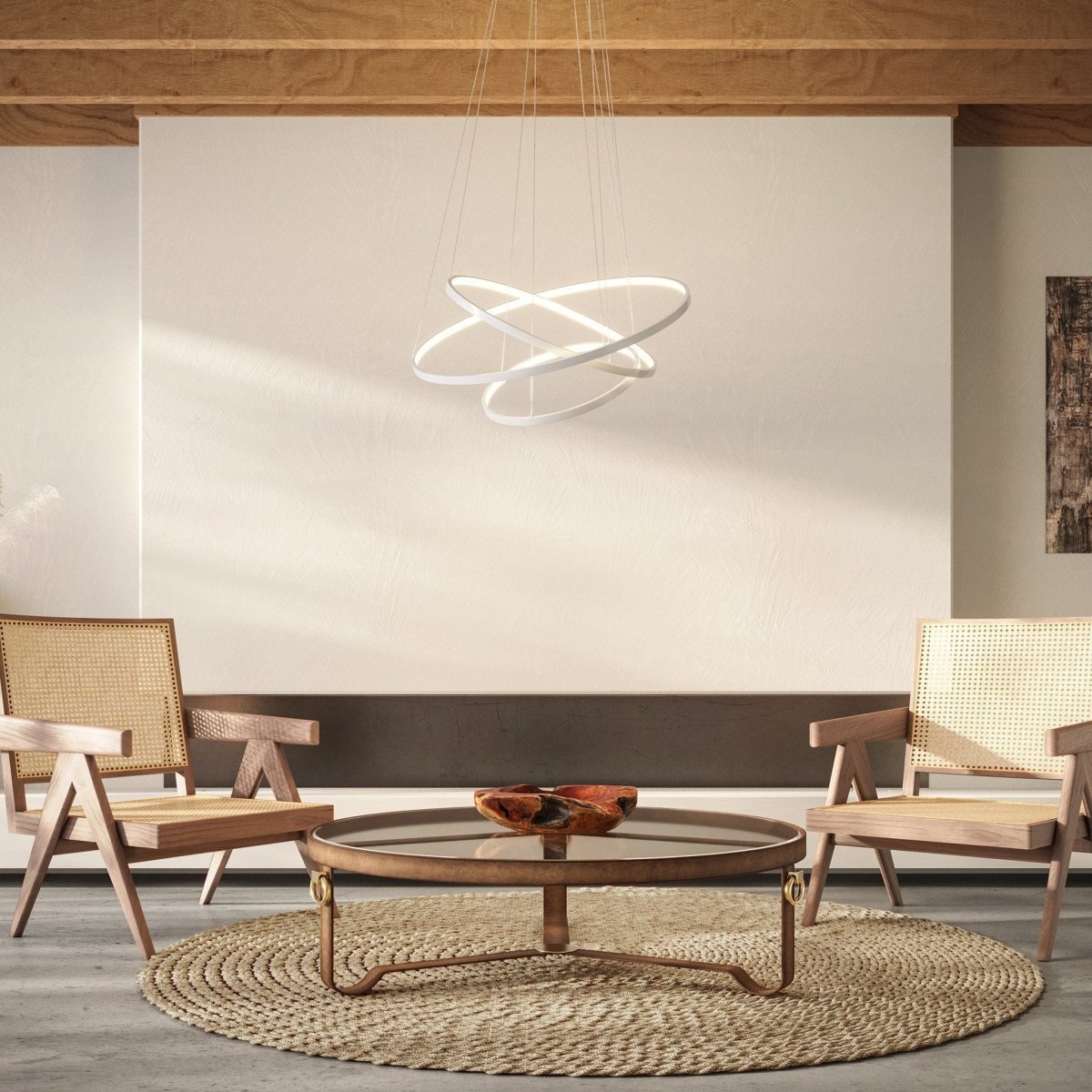 Adjustable Modern LED Chandelier | Contemporary Dimmable Dining Room Light