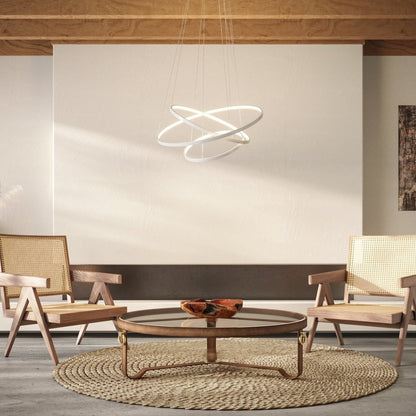 Adjustable Modern LED Chandelier | Contemporary Dimmable Dining Room Light