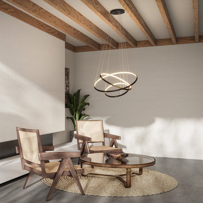 Adjustable Modern LED Chandelier | Contemporary Dimmable Dining Room Light