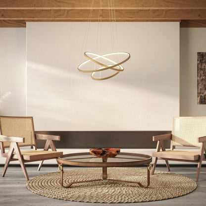 Adjustable Modern LED Chandelier | Contemporary Dimmable Dining Room Light