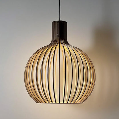 Wooden Pendant Ceiling Lamp | Modern Scandinavian Style