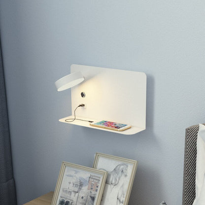 Modern LED Wall Light Sconce with USB Port | Bedroom and Living Room Bedside Lamp