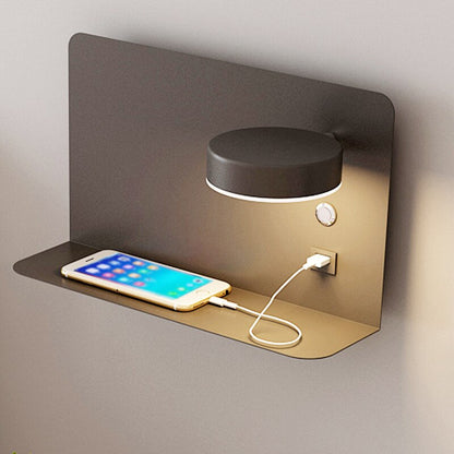Modern LED Wall Light Sconce with USB Port | Bedroom and Living Room Bedside Lamp