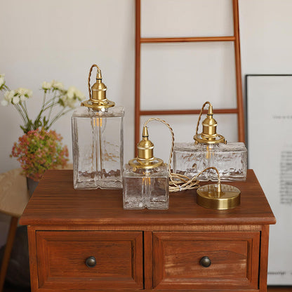 Modern Retro Glass Ceiling Lamp | Elegant LED Pendant for Living or Dining Room