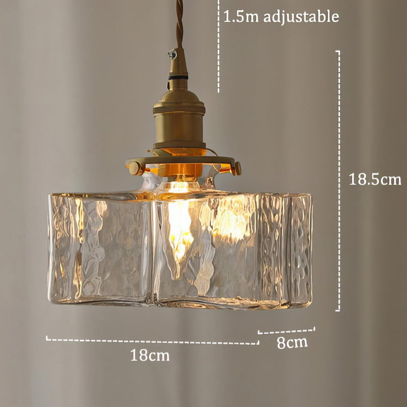 Modern Retro Glass Ceiling Lamp | Elegant LED Pendant for Living or Dining Room