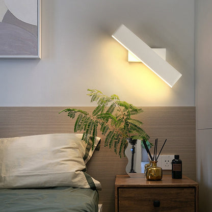 Modern Rotating LED Wall Light Sconce | Slim Design Lamp for Bedroom and Living Room