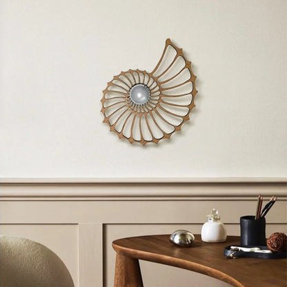 Decorative Nautilus Design LED Wall Lamp | Modern Shell Shaped Sconce for Bedroom