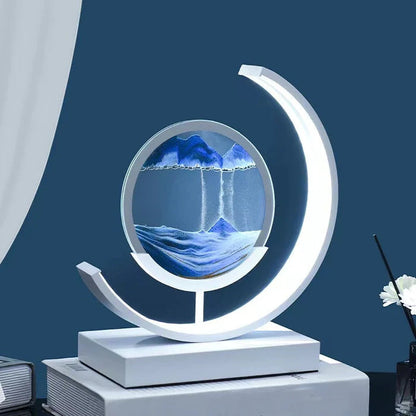 Lampe de table effet sable mouvant