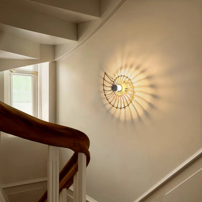 Decorative Nautilus Design LED Wall Lamp | Modern Shell Shaped Sconce for Bedroom