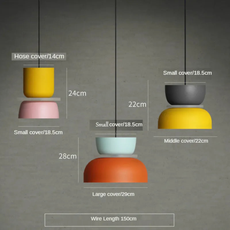 Nordic Pastel Ceiling Lamp | Modern Scandinavian Pendant Light