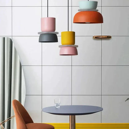 Nordic Pastel Ceiling Lamp | Modern Scandinavian Pendant Light