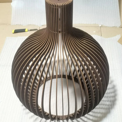 Wooden Pendant Ceiling Lamp | Modern Scandinavian Style