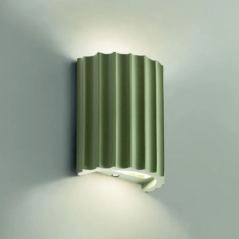 Ribbed Wall Lamp | Modern Sconce Light for Bedroom or Living Room